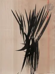 Composition by Hans Hartung, 1957, Encre et aquarelle, sold Jun 2022