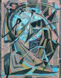 Sans titre by Jean Bertholle, 1955, Gouache, sold Dec 2009