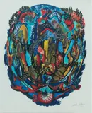 Composition by Aristide Caillaud, Lithographie en couleurs, sold Dec 2009