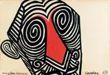 Portrait de Jean Lescure by Alexandre Calder, 1969, Encre et gouache, sold Dec 2009