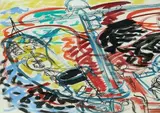 Le navire by Charles Lapicque, Gouache, sold Dec 2009