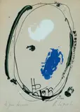 Visage by Philippe Lepatre, 1979, Encre et gouache, sold Dec 2009