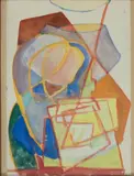 Composition à l'abat-jour by Jean Lescure, Gouache, sold Dec 2009
