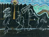 Terrain vague by Raymond Queneau, vers 1948, Gouache, sold Dec 2009