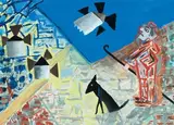 L'étoile du berger by Raymond Queneau, Gouache, sold Dec 2009