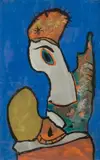 Sans titre by Gaston Chaissac, 1953, Gouache, sold Jun 2009