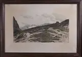 Col de l'Iseran by Joanny Drevet, Lithographie signée en bas à droite et numérotée, sold Dec 2021