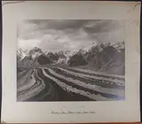 Rencontre du Glacier Baltoro et du Glacier Goldwin Austen by Vittorio Sella, Tirage argentique collé sur carton, portant le cachet à sec du photographe en bas à droite, sold Dec 2021