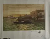Venise, le palais des Doges by Arsen Shapanyan, Eau-forte et aquatinte en couleurs, sold Dec 2021