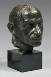 Tête d'homme by Albert Féraud, 1957, Épreuve en bronze patiné, sold Dec 2018