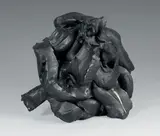 Sans titre by Alain Kirili, Terre-cuite peinte en noir, sold Dec 2018