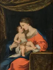 Vierge à l'enfant by Jacques Stella, Panneau, une planche, non parqueté, sold Dec 2018