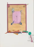 Coins de lecture... by Michel Jaffrenou, 1972, Gouache, sold Oct 2018