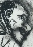 Goya série, N°67 by Arnulf Rainer, 1983, Technique mixte sur photographie, sold Oct 2018