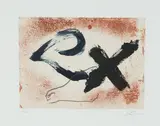 Signes i oxid by Antoni Tàpies, 2005, Gravure à l'aquatinte et vernis mou en couleurs sur vélin de Rives, sold Oct 2018