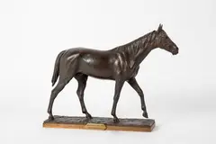 Etalon by Hippolyte Peyrol, Epreuve en bronze à patine brune, sold Feb 2019