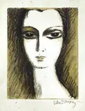 Portrait de femme by Kees van Dongen, Lithographie, sold Nov 2010