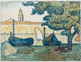 Saint-Tropez II. 1894 by Paul Signac, Lithographie, sold Oct 2010