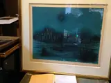 Vieille ville fortifiée de nuit by Jean Carzou, Lithographie épreuve d’essai sur arche, sold Jul 2018