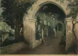 Couple d’amoureux au château d’Hydra - Alger by William Adolphe Lambrecht, Aquatinte, sold Jun 2018