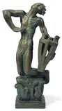Orphée by John Lundqvist, 1928, Plâtre patiné bronze, sold Oct 2011