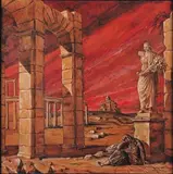 Paysanne endormie dans un décor de ruines antiques by Nicolas Iszelenov, 1942, Aquarelle sur papier, sold Sep 2011