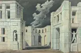 Nocturne by Nicolas Iszelenov, 1935, Gouache sur carton, sold Sep 2011