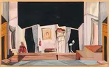 et MARIA LAGORIO (1893-1979) Intérieur au tableau by Nicolas Iszelenov, 1925, Gouache sur papier, sold Sep 2011