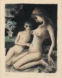 L'Azalée bleu by Paul Delvaux, Lithographie sur papier Arches, sold Sep 2011
