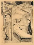 La mer est proche by Paul Delvaux, Lithographie, sold Jun 2011
