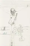 Christ et cavalier by Salvador Dalí, 1966, Crayon, mine de plomb, stylo à bille bleu et lavis sur papier, filigrane en haut à droite, sold Jun 2011