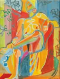 Nu assis by André Lhote, Gouache sur papier, sold Jun 2011