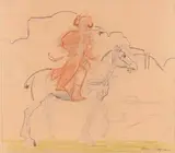 Rainbow Rembrandt by Larry Rivers, 1977, Crayon et crayon de couleurs sur papier, sold Jun 2011