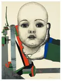 Sans titre by Paul Van Hoeydonck, 1971, Gouache, encre et collage sur papier, sold Jun 2011