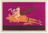 Die Mondteena Er Konigin by Friedrich Schorer-Sonnerstern, 1960, Crayon gars sur carton, sold Jun 2011