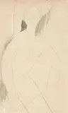 Nu féminin assis, circa 1916 by Amedeo Modigliani, Crayon sur papier, sold Jun 2011