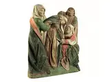 Untitled by Hochrelief-Schnitzgruppe „Beweinung Mariens“, pastel, offered Dec 2015