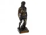 Untitled by Bronzefigur des Meeresgottes Neptun mit Delfin, bronze, sold Sep 2017