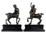 Untitled by Paar Bronzeskulpturen von Centauren, bronze, sold Dec 2015