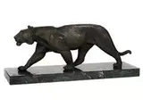 Panther-skulptur by Demetre Chiparus, marble, offered Sep 2015