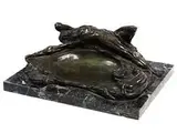Grosses, Figürlich Gestaltetes Schreibzeug in Bronze by Alfredo Pina, bronze, offered Jul 2015