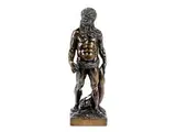 Untitled by Bronzefigur des Meeresgottes Neptun mit Delfin, bronze, sold Jul 2018