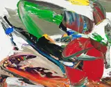 Sans titre by Marcelle Ferron, 1973, oil on canvas, sold Nov 2017