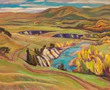 On Waldrond Ranch by A. Y. Jackson, 1946, oil on canvas, sold Nov 2017
