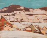 Baie St. Paul by A. Y. Jackson, 1923, oil on board, sold Nov 2017