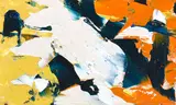 Sans titre by Marcelle Ferron, 1953, oil on board, sold May 2017