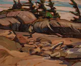Go Home Bay by A. Y. Jackson, oil on panel, sold May 2017