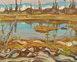 Muskeg Lake, Port Radium by A. Y. Jackson, oil on canvas, sold May 2017