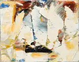 Sans titre by Marcelle Ferron, 1959, oil on canvas, sold Nov 2017
