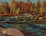 Skootamati [sic] River by A. Y. Jackson, oil on board, sold Oct 2017